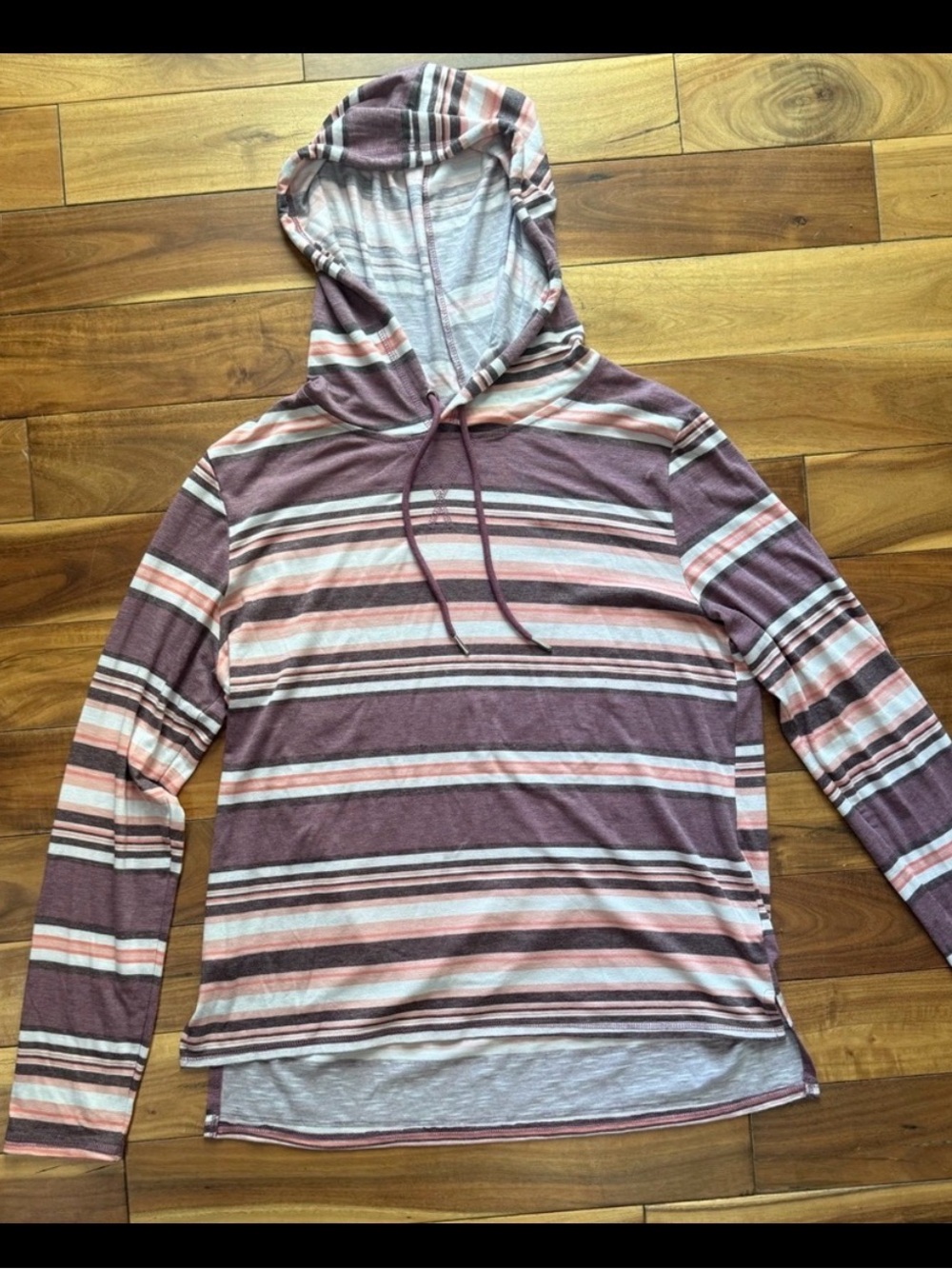 Women’s Wallflower Mauve & Pink Striped Hooded
